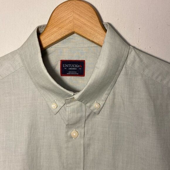 UNTUCKit Men's Medium Seafoam Light Green Long Sleeve Button-up Shirt Alvaro. - Picture 6 of 10